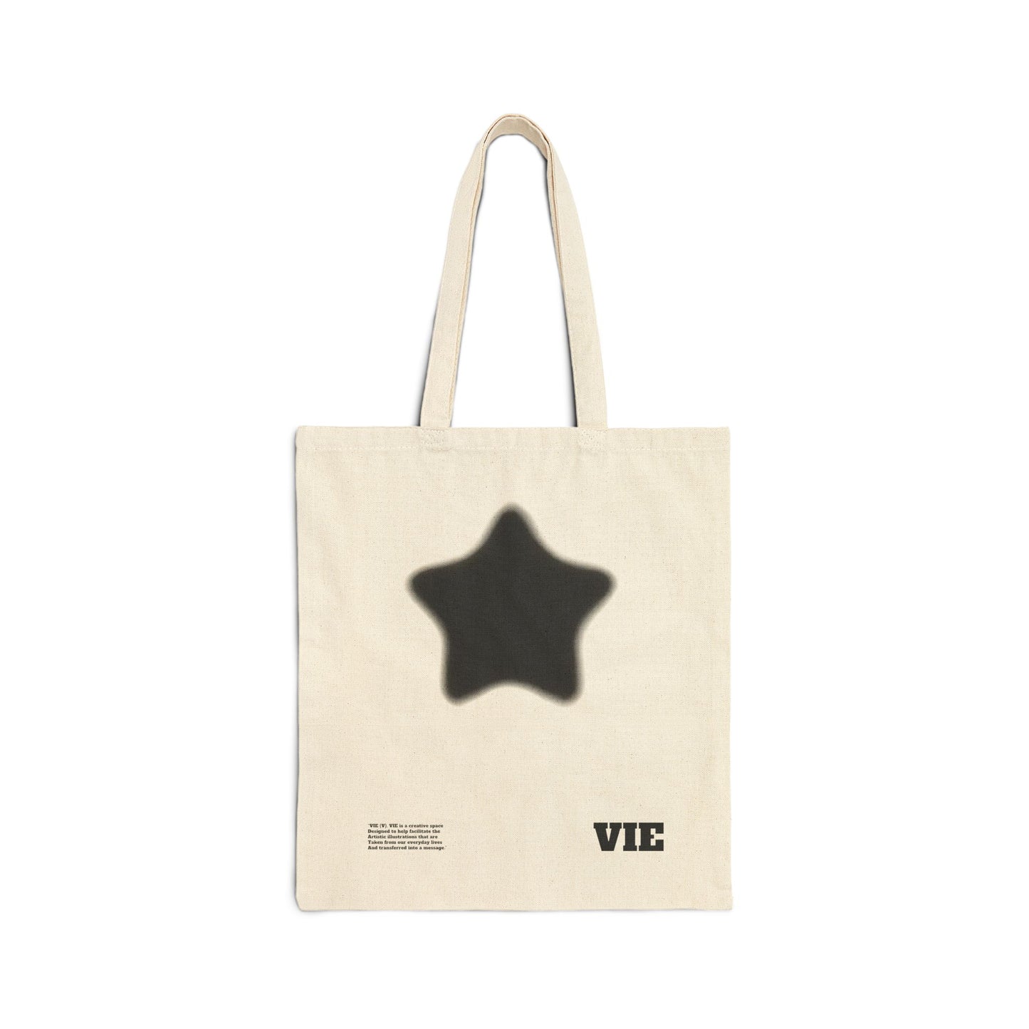 "BIRTH" Cotton Canvas Tote Bag